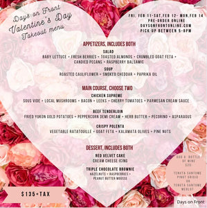 VALENTINE'S MONDAY FEBRUARY 14th PACKAGE
